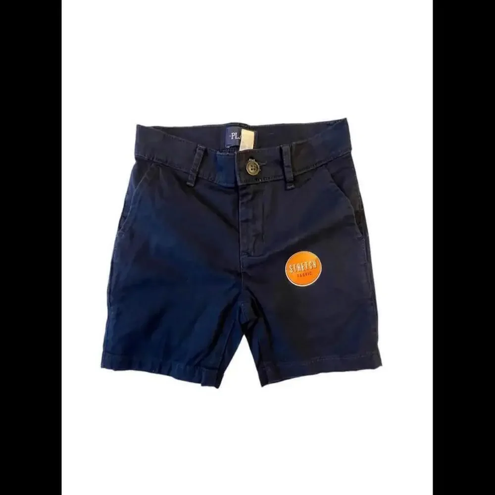 Children's Place Boys' Navy School Uniform Fabric Shorts - Size 4 - NWOT